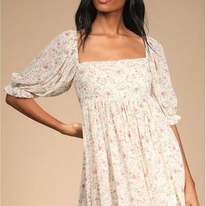Lulus floral babydoll dress